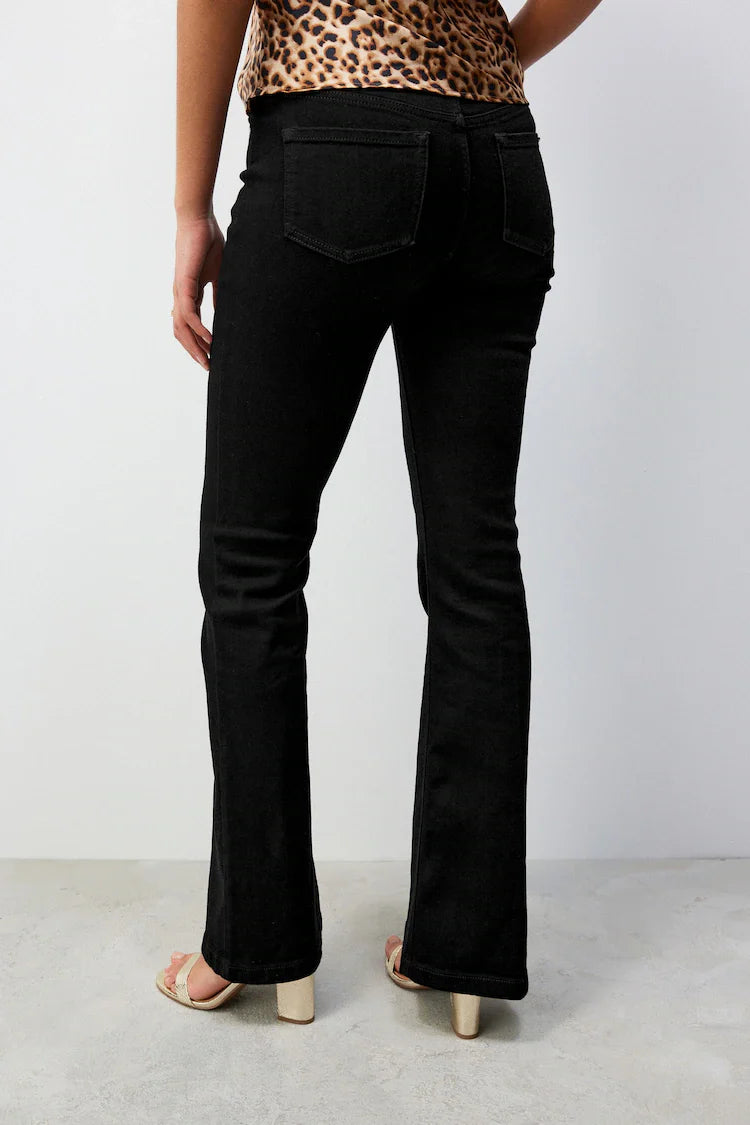 Black Supersoft Flare Jeans