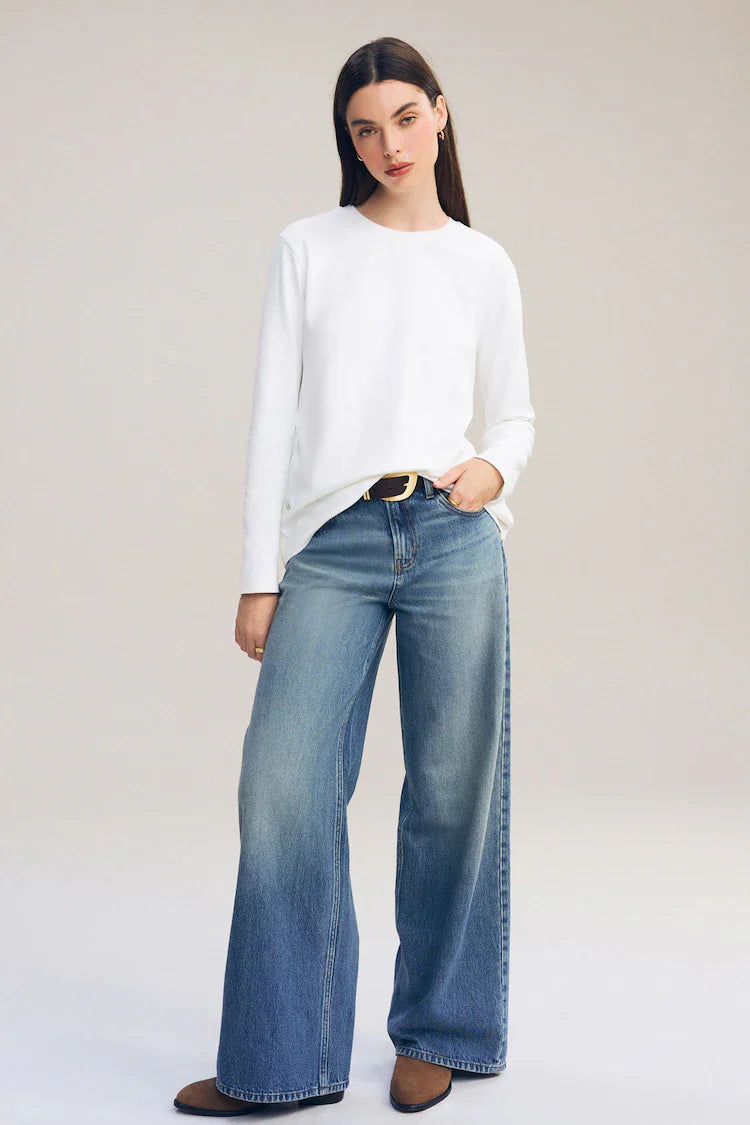 White Heavyweight Long Sleeve T-Shirt